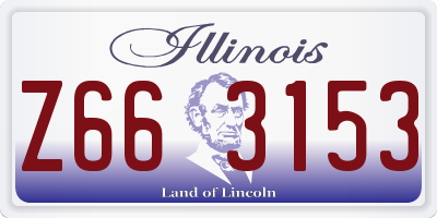 IL license plate Z663153