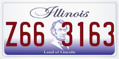 IL license plate Z663163