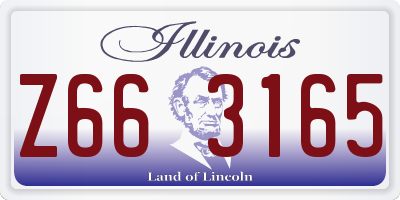 IL license plate Z663165
