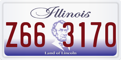 IL license plate Z663170