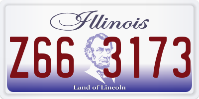 IL license plate Z663173