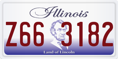 IL license plate Z663182