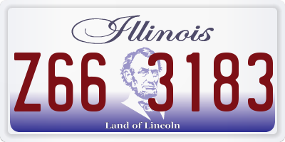 IL license plate Z663183