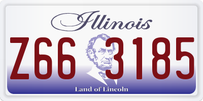 IL license plate Z663185