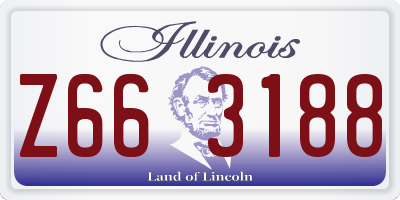 IL license plate Z663188