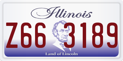 IL license plate Z663189