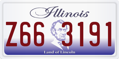 IL license plate Z663191
