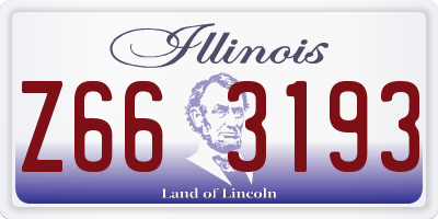 IL license plate Z663193