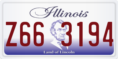 IL license plate Z663194