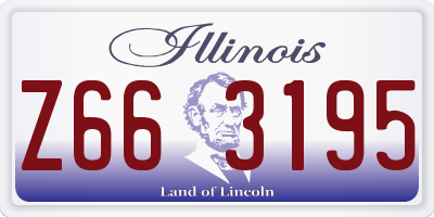 IL license plate Z663195