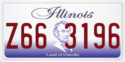 IL license plate Z663196