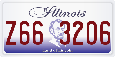 IL license plate Z663206