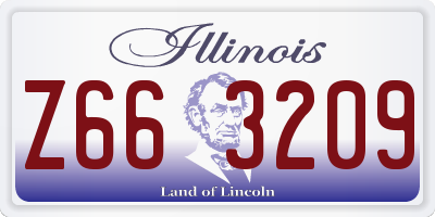IL license plate Z663209