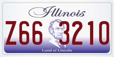 IL license plate Z663210