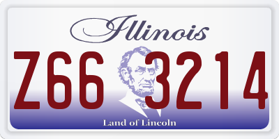 IL license plate Z663214
