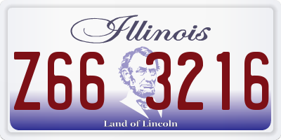 IL license plate Z663216