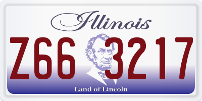 IL license plate Z663217