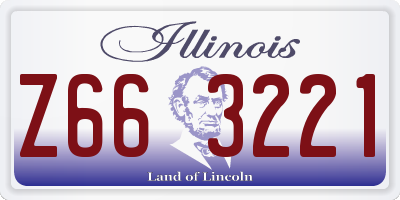 IL license plate Z663221