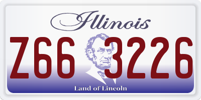 IL license plate Z663226
