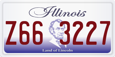 IL license plate Z663227