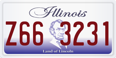 IL license plate Z663231