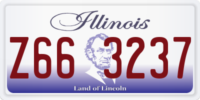 IL license plate Z663237