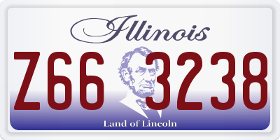 IL license plate Z663238