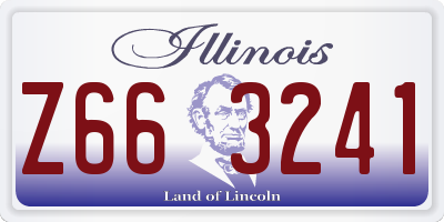 IL license plate Z663241