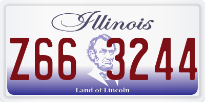 IL license plate Z663244