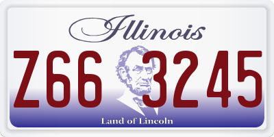 IL license plate Z663245