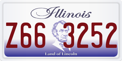 IL license plate Z663252