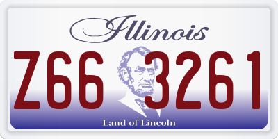 IL license plate Z663261