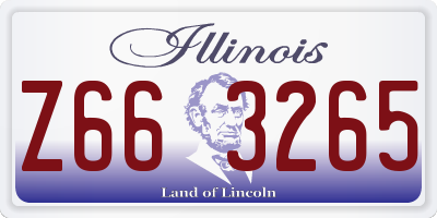 IL license plate Z663265