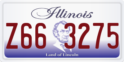 IL license plate Z663275