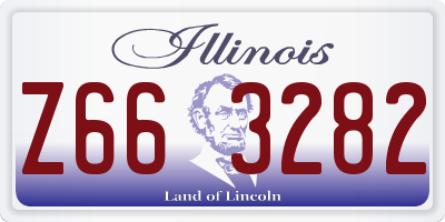 IL license plate Z663282