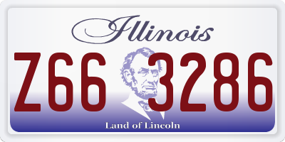 IL license plate Z663286