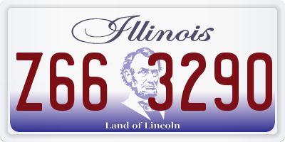 IL license plate Z663290