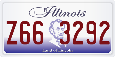 IL license plate Z663292