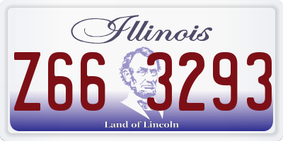 IL license plate Z663293
