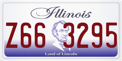IL license plate Z663295
