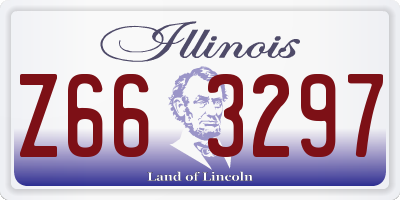 IL license plate Z663297