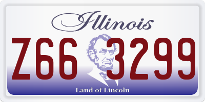 IL license plate Z663299