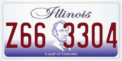 IL license plate Z663304