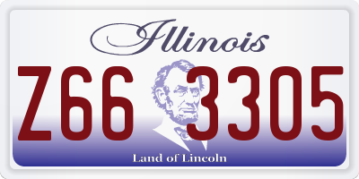 IL license plate Z663305