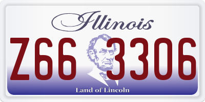 IL license plate Z663306