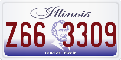 IL license plate Z663309