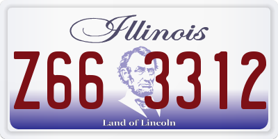 IL license plate Z663312