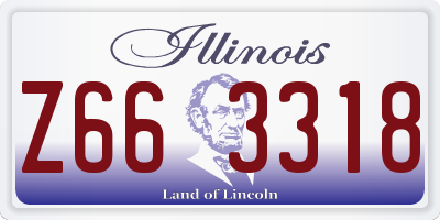 IL license plate Z663318