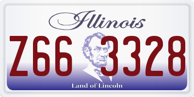 IL license plate Z663328