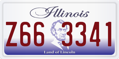 IL license plate Z663341